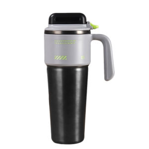 1000ml Vacuum Insulated Ceramic Coated Stainless Steel Travel Straw Car Cup