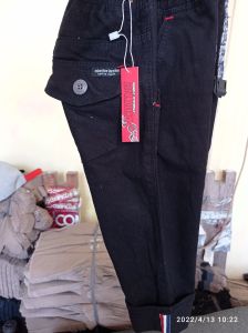 celana chinos anak full hitam 2-4th