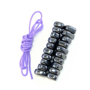 20PCS Match Color Rope Fridge Magnetic Stone Set DIY Photo Wall Irregular Black Lodestone Family Magnet Pushpin Multi Functional