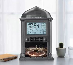 Jam solat masjid azan kalendar masjid Islam jam dinding solat muslim jam penggera digital meja hadiah ramadan hiasan rumah