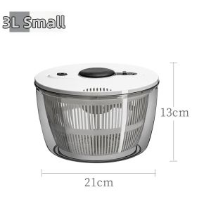 JINGZHIYU | Press Type Dehydrator Salad Spinner Manual Veggie Washer