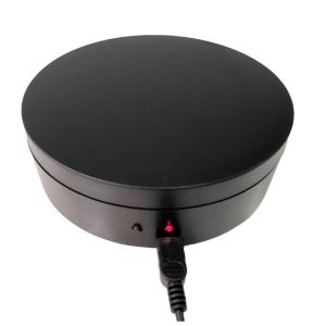12cm Electric Rotating Display Stand for Watch Jewelry Figure Photography 360 Degree Rotation Motorized Turntable
