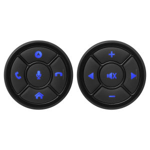 Điều Khiển Vô Tuyến Đa Chức Năng Trên Vô Lăng Dành Cho Android Đầu DVD GPS Hệ Thống Đa Phương Tiện 2 DIN Nút Điều Khiển Từ Xa Màu Đen