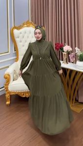 Gamis Premium Set Hijab Ceruty Babydoll Terlaris