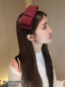 Korean Style Handmade Wide Edge Fabric Hairband Womens Fashionable Butterfly Knot Hairband Headband Hair Clip Popular Online