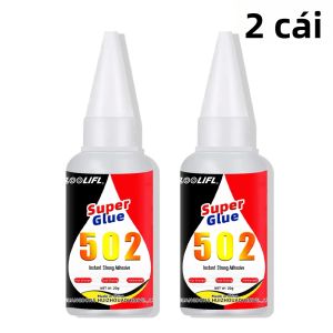 LOOLIFL | 20g 502 Super Glue Chất Kết Dính Mạnh Mẽ Tức Thì Nhanh Khô Cho Kim Loại Nhựa Gỗ Gốm Da - Keo Dán Sửa Chữa Đa Năng