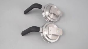 2/4 Pcs Mason Jar Lids 304 Stainless Steel Mason Jar Lid Reusable Wide Mouth Mason Jars Lid for Home Camping Kitchen Accessories