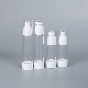 Travel Airless Pump Vacuum Bottle Refillable Portable Plastic Lotion Bottle Cosmetic Bottle Makeup Tools
