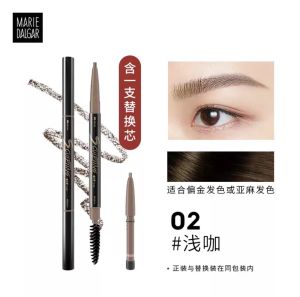 Waterproof Sweatproof Natural Looking Eyebrow Pencil with Replacement Core Guarantee Not Smudging MARIE DALGAR Eyebrow Pencil