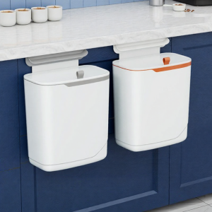 Wall Mount Large Kitchen Trash Can With Lid
