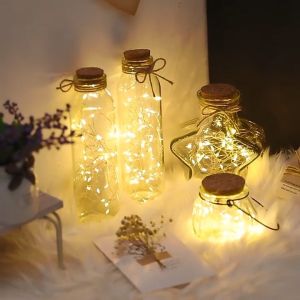 1M/2M/3M Dây đèn LED trang trí Giáng sinh đèn dây đồng chống nước hoạt động bằng pin