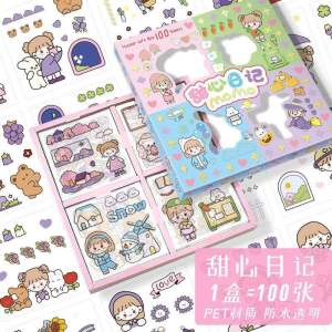 STIKER MOMO RAINBOW 1BOX ISI 100PCS DAPAT 4 WARNA SESUAI FOTO