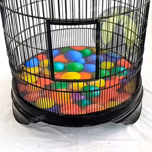 SEMPATI GROSIR Karpet Motif Bola 3D 3 Dimensi Isi 10 Pcs Alas Sangkar Kandang Burung Murai No 1 Bahan Spons Karpet Tatakan Kotoran Burung Alas Dasar Lantai Bawah Sangkar Burung Bulat Anti Robek