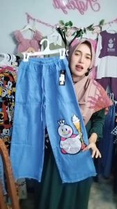 Celana Kulot Anak Perempuan Boneka Mixue