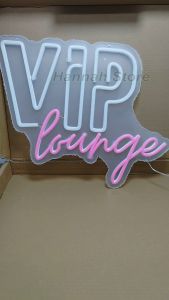 ป้ายไฟนีออน LED สำหรับตกแต่งร้าน ขนาด 40x50x1.5cm แบบ Plug Type C