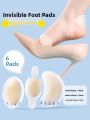 ZUYINBULUO | Running Anti-wear Gel Insoles Invisible Footwear Gels For Shoe Inserts Ankle Support Sports Medicine And Fitness Equipment. 