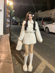 Cloudy Soft Fur Jacket Womens Casual Set Design Spring Autumn Special Offer 50% off Young Fashion Ensemble for Ages 18-25
