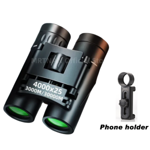 4000X25 Zoom HD Binoculars Telescope Powerful Portable Folding Long-Distance Vision Hunting Outdoor Camping Sports