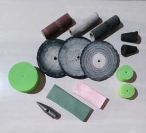 Besi Kerucut Poles Gerinda Tangan Set Bahan Poles Lengkap