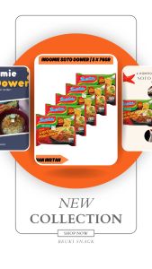 5PCS Indomie Soto Koya Pedas Dower Lengkap dengan Koya Pedas