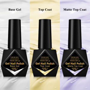 FOUR LILY 10ml Base Gel Top Coat Matte Top Coat Functional Nail Care Long Lasting UV/LED Varnish Gel Nail Polish Manicure