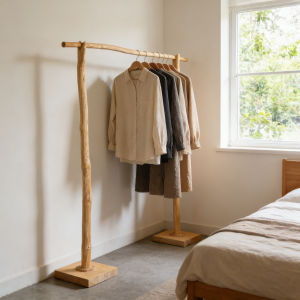 Wooden Creative Coat Rack for Home Use