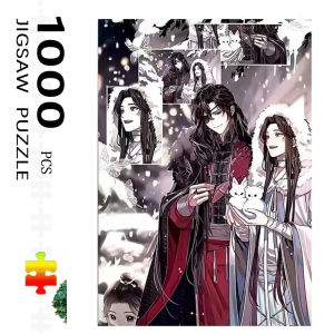 500-2000pcs Adult Jigsaw Puzzles Heaven Officials Blessing Anime Jigsaw Puzzle Manga Art Puzzle Adult Decor Gift