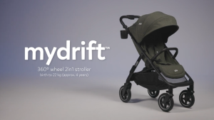 [Joie] Mydrift™ 360° Wheel Travel Stroller Easy-Fold Infant Car Seat Compatible (0 to 22 kg)