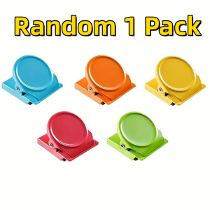 4PCS Magnetic Clips for Office & Fridge - Colorful Document & Photo Organizer Home/Kitchen Use Ideal Christmas Gift