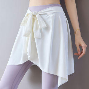 MiiOW | Váy che mông tập yoga một mảnh chạy bộ thể thao chống ánh sáng che chắn quần cá mập cho nữ mùa xuân 2024 mới