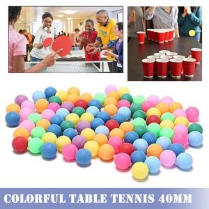 5PCS Random Color Table Tennis Ball 40mm PP For Lottery Beer Bar Team Building Children Training Plastic Night Light Toy