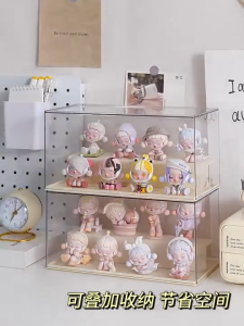 [SG Stock]Popmart Display Box Acrylic Dustproof Blind Box Organizer for Figure Collection