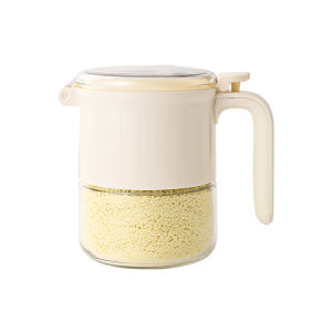 One Touch Opening Airtight Spice Jar with Spoon