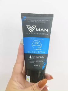 Gel rửa mặt Vman hương nước hoa giảm bóng nhờn và ngừa mụn cho nam giới 150ml