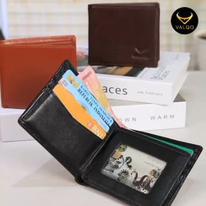[VALQO] SYGMA Dompet kulit Sapi Cowok Pria Laki Lipat Kartu Foto Koin bisa COD