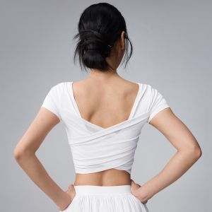 SKINOFSKIN | Mesh Back Beautiful Slimming Fixed Cup Yoga Top