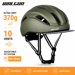 WALGUN UB-65 Urban Cycling Helmet CE Certified Lightweight Safety Helmet for Road MTB Mountain Bike E-Bike Urban Commute