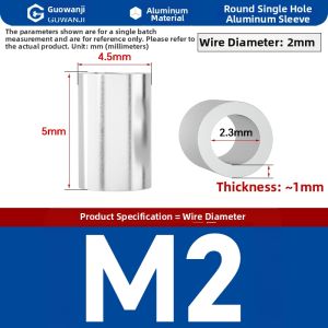 GUWANJI | Steel Wire Rope Clamp 8-Shape And Oval Aluminum Sleeve Single Hole And Double Hole
