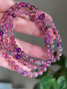 Montagne Jewelry Original Design Fine Jewellery Natural 5-6mm Super Seven Crystal Bracelets