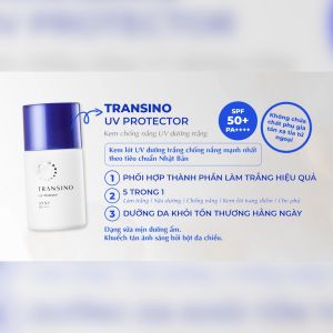 Combo 2 Kem Chống Nắng Trắng Sáng UV TRANSINO 30ml