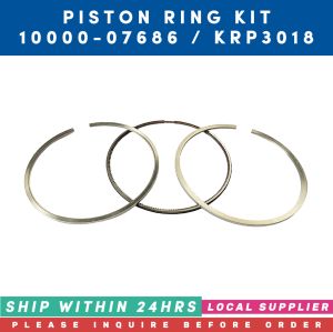 10000-07686 KRP3018 PISTON RING KIT [3PCS/SET] [PRE-ORDER/LOCAL SUPPLIER] PERKINS/FG-WILSON ENGINE 2506