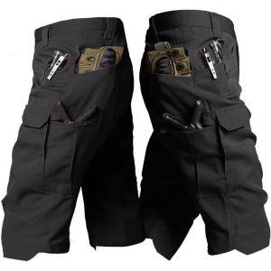 Mens Tactical Military Combat Outdoor Cargo Summer Waterproof Shorts Trekking Camping Hiking Climbing Fishing Panttdoor Sports