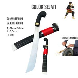 golok serbaguna tebas kayu baja super tajam