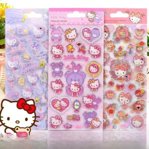 Hard Candy Crystal Stickers Hello Kitty Phone Case Decorations Childrens Decals Animal Shape Cartoon Characters
