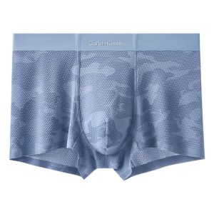 CarbinKoneer | CarbinKoneer Mens Ice Silk Sports Underwear Breathable Boxer Briefs Mid Waist Flat Angle Pants Antibacterial Anti-odor