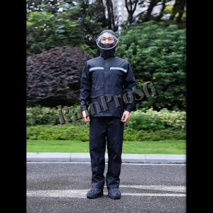 RAINPRO SG Motorcycle Raincoat Suit – Full-Body Split Design Reflective Storm-Resistant Rain Gear for Adults