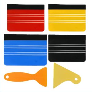 Plastic Felt Car Edge Squeegee Tool Kits Vinyl Wrap Squeegee Applicator Tool for Car Vinyl WrapWindow TintWallpaperSticker