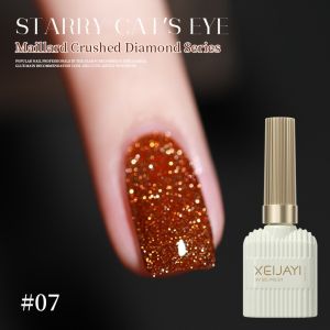 15ml Sliver Reflective Nail Gel Polish Shining Glitter Semi Permanent Soak Off UV Gel Sparkle Effect Maillard Nail Art Manicure