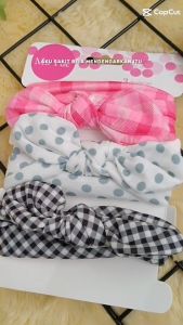 Duniakids - Set Bandana Bayi Premium / Headband Anak Kain Motif 1 SET 3 PCS