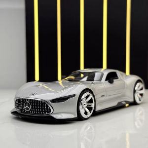 1:32 GT Sports Car SLR 772S Diecast Alloy Model Toys Doors Opened with Sound Light Pull Back Miniature Vehices for Children Gift